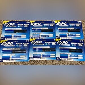 Expo Mixed Marker Set Dry and Wet Erase (6-Pack) Teacher Appreciation Gift